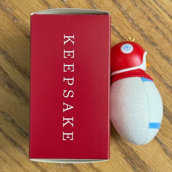 Hallmark Keepsake Ornament Football Snowman Personalize 2020 - Picture 7 of 9